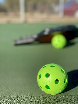 indoor and outdoor pickleballs